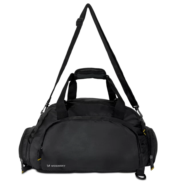 Дорожная спортивная сумка Wozinsky для ручной клади 40 cm x 20 cm x 25 cm Black (WSB-B01)