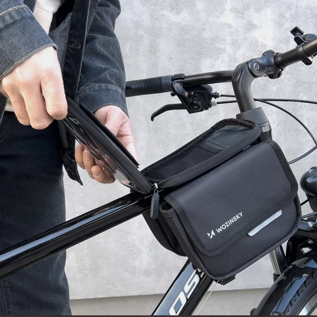 Сумка для велосипеда на раму Wozinsky Bike Frame Bag 1.5L Black (WBB26BK)