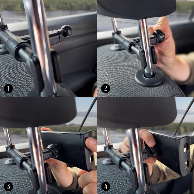 Автотримач в підголовник Wozinsky Car Headrest Holder Black (WTHBK2)