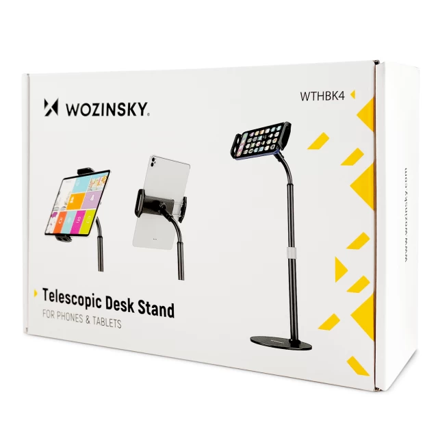 Універсальний тримач Wozinsky для планшетів і смартфонів Black (WTHBK4)