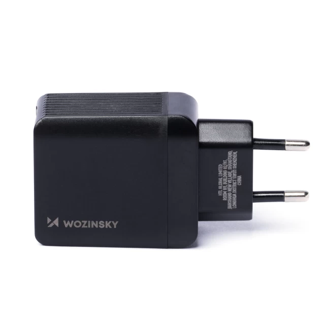 Сетевое зарядное устройство Wozinsky 20W USB-C | USB-A Black (WWC001)