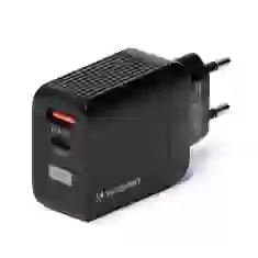 Мережевий зарядний пристрій Wozinsky 20W USB-C | USB-A Black (WWC001)