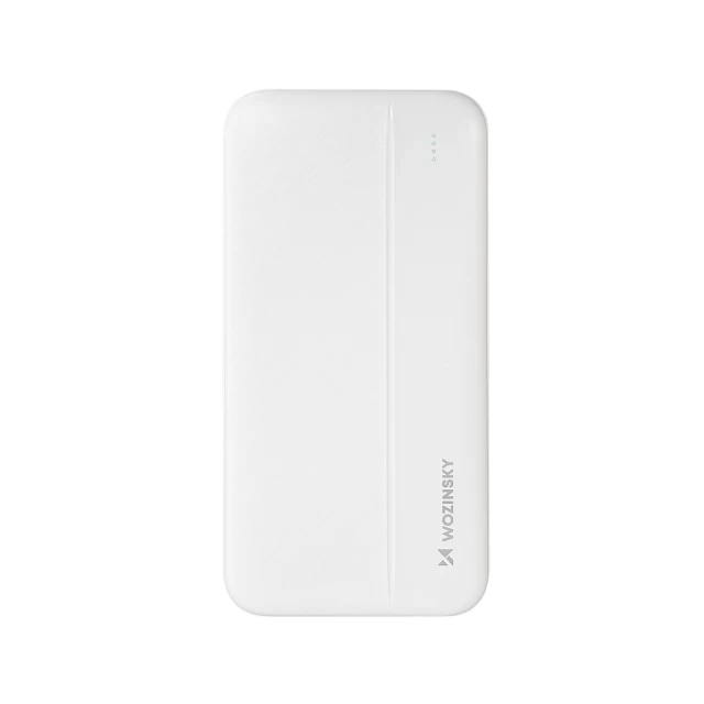 Портативний зарядний пристрій Wozinsky 2x USB-A | USB-C | micro USB 10000 mAh White (WPBWE1)