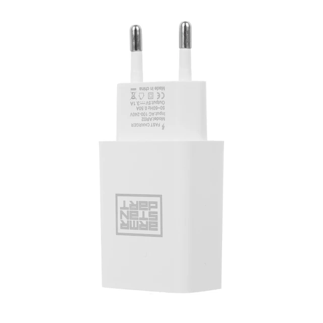 Мережевий зарядний пристрій ARM AR02 15W USB-A White (ARM59714)