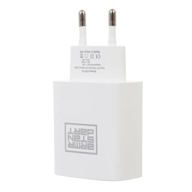 Мережевий зарядний пристрій ARM AR012 FC 50W USB-A White (ARM59715)