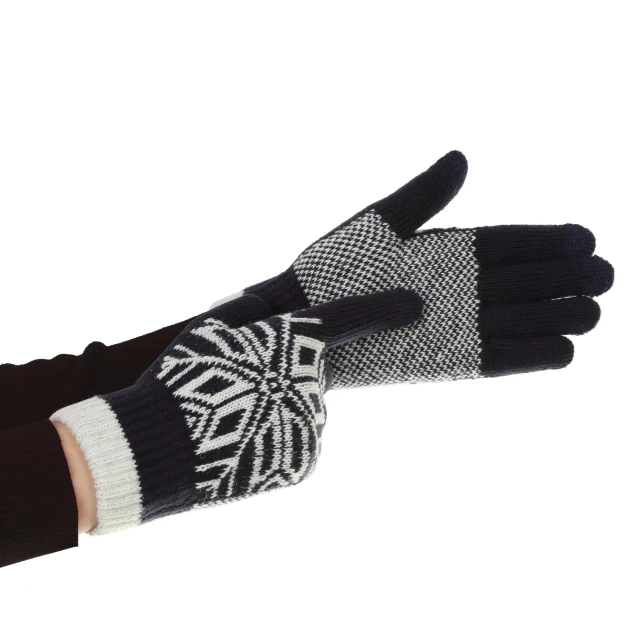 Перчатки ArmorStandart Touch Gloves Snowflake с орнаментом black (ARM59993)