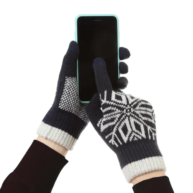 Сенсорні рукавички ARM Touch Gloves Snowflake Black (ARM59993)