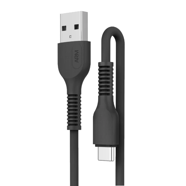 Кабель ARM AR88 USB-A to USB-C 2.4A 1m Black (ARM60006)