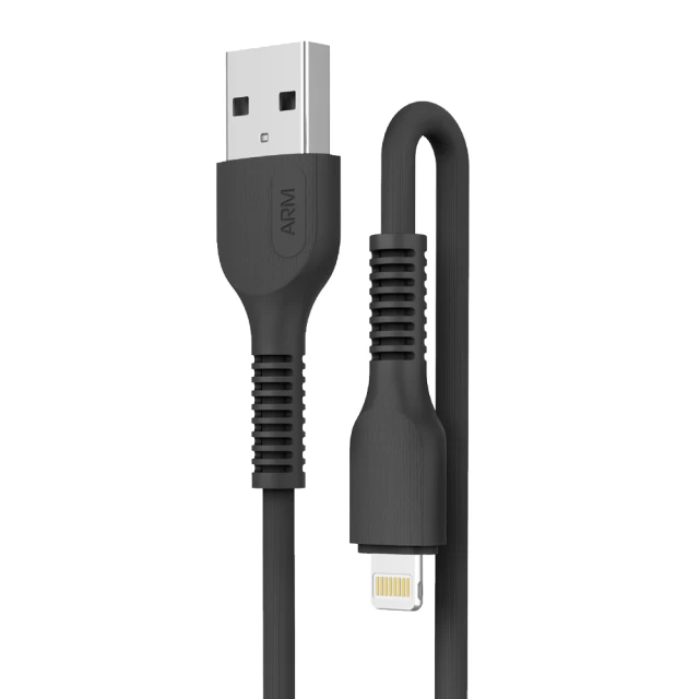 Кабель ARM AR88 USB-A to Lightning 2.4A 1m Black (ARM60009)