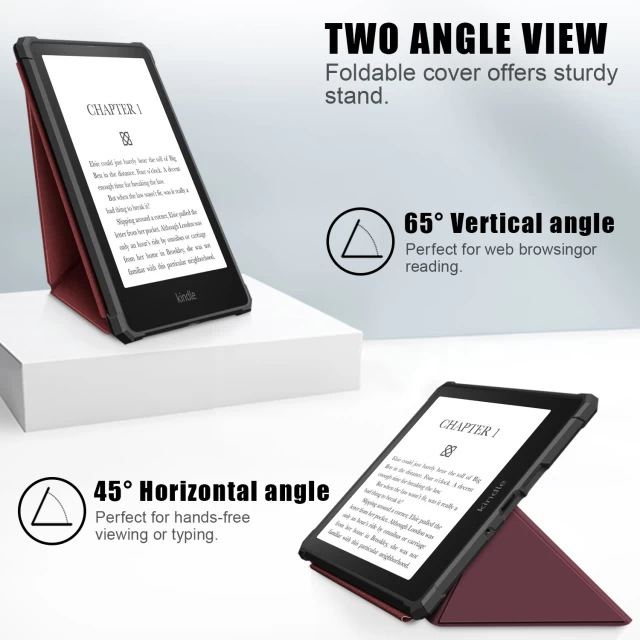 Чохол ARM Origami для Amazon Kindle Paperwhite 11th Gen Wine Red (ARM60747)