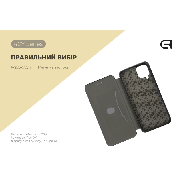 Чехол-книжка Armorstandart 40Y Case для Samsung A12 / M12 Black (ARM61593)