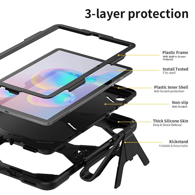 Чохол Tech-Protect Survive для Samsung Galaxy Tab S6 Lite 10.4 2020 | 2022 Black (6216990208652)