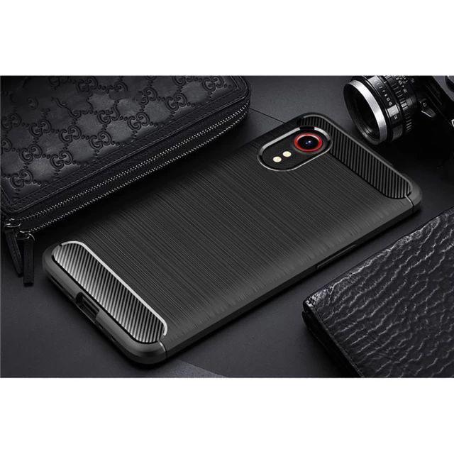 Чохол Tech-Protect TpuCarbon для Samsung Galaxy Xcover 5 Black (6216990210693)