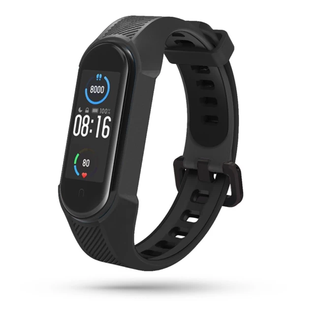 Ремінець Tech-Protect Armour для Xiaomi Mi Smart Band 6 NFC/6/5 Black (6216990211577)