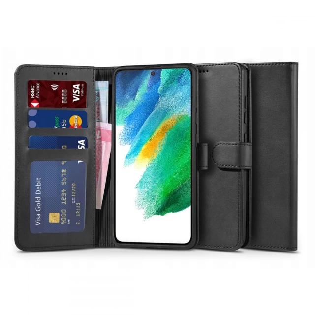 Чехол Tech-Protect Wallet для Samsung Galaxy S21 FE Black (6216990212468)
