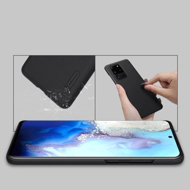 Чохол Nillkin Super Frosted Shield with stand для Samsung Galaxy S20 Ultra Black (6902048195400)