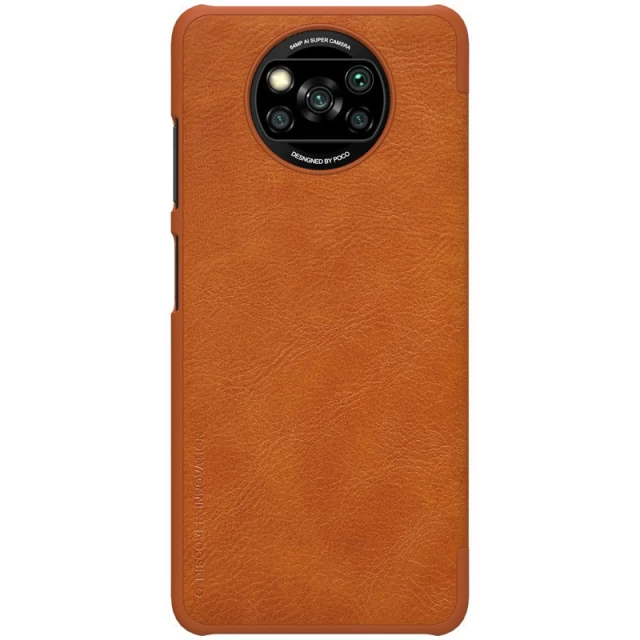 Чохол-книжка Nillkin Qin Series для Xiaomi Poco X3 / Poco X3 Pro Brown (6902048206694)