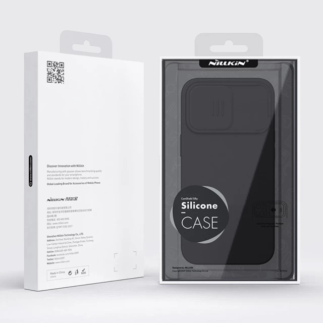 Чохол Nillkin CamShield Silky Silicone для iPhone 13 Pro Black (6902048223363)