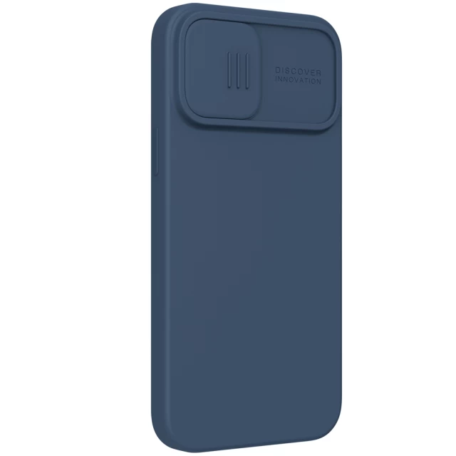 Чехол Nillkin CamShield Silky Silicone для iPhone 13 Pro Max Blue (6902048223417)