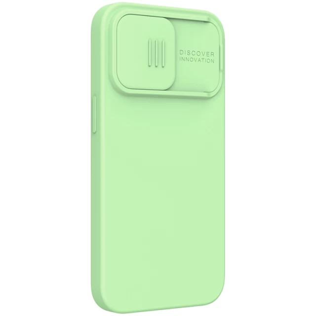 Чохол Nillkin CamShield Silky для iPhone 13 Pro Mint Green with MagSafe (IP61P-23547)