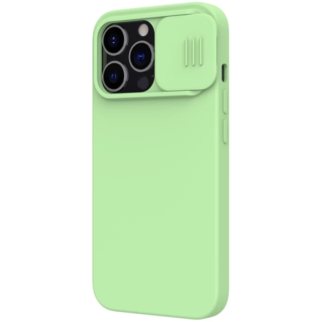 Чохол Nillkin CamShield Silky для iPhone 13 Pro Mint Green with MagSafe (IP61P-23547)