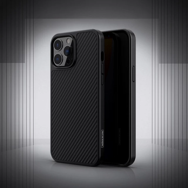 Чохол Nillkin Synthetic Fiber Carbon для iPhone 13 Pro Max Black (6902048223639)