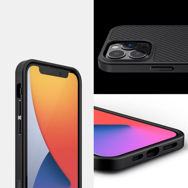 Чехол Nillkin Synthetic Fiber Carbon для iPhone 13 Pro Max Black (6902048223639)