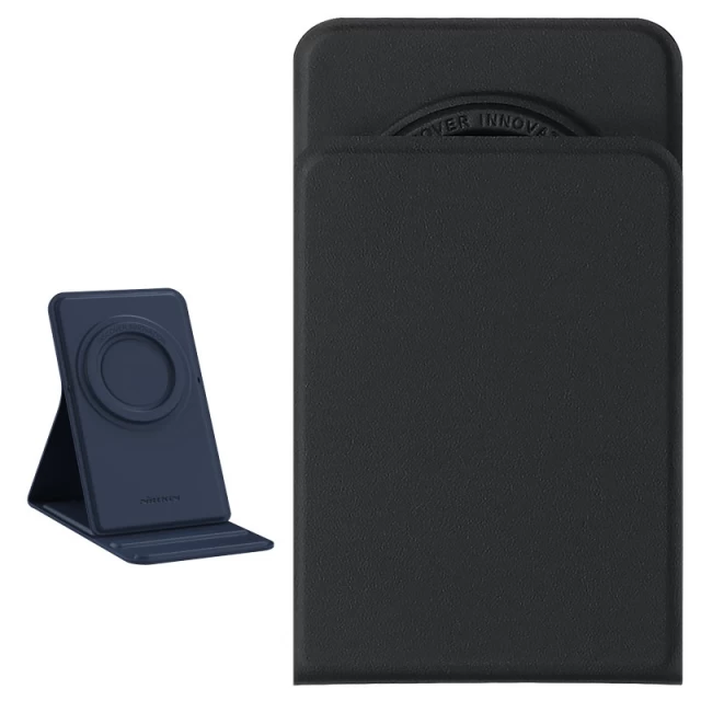 Підставка Nillkin SnapBase Magnetic Stand Leather Black with MagSafe (6902048231382)