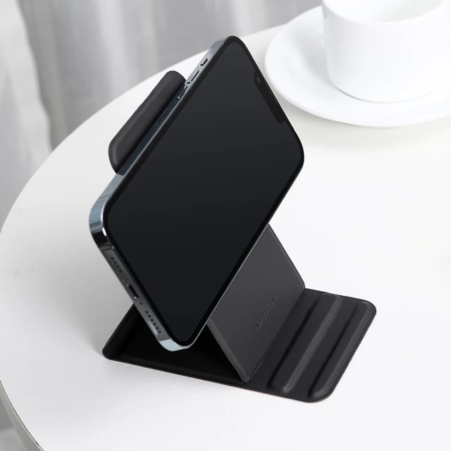 Підставка Nillkin SnapBase Magnetic Stand Leather Black with MagSafe (6902048231382)