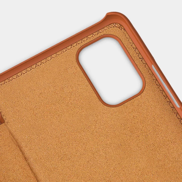 Чехол-книжка Nillkin Qin Leather для Xiaomi Redmi Note 11T 5G/Note 11S 5G/Note 11 5G/Poco M4 Pro 5G Brown (6902048234956)