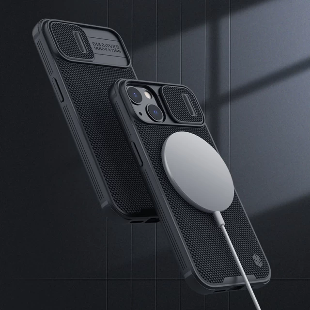 Чехол Nillkin Texture Pro для iPhone 13 Black with MagSafe (6902048235120)