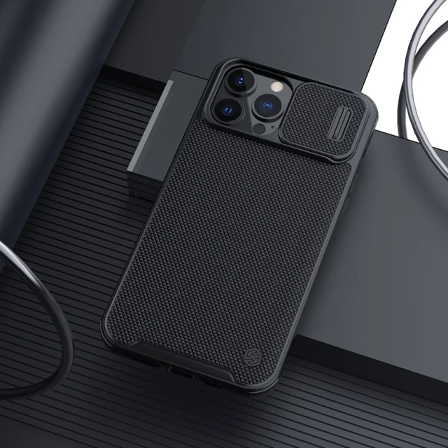 Чохол Nillkin Texture Pro для iPhone 13 Pro Black with MagSafe (6902048235137)