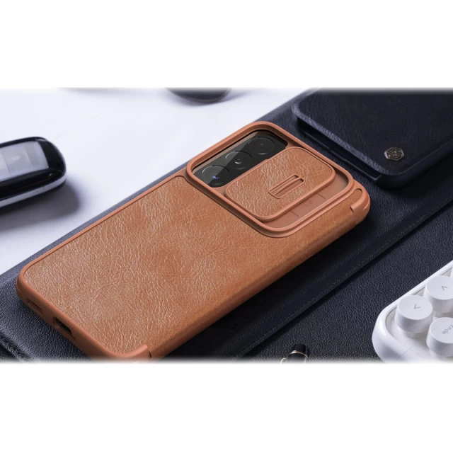 Чохол Nillkin Qin Leather Pro для Samsung Galaxy S22 Plus Brown (6902048235540)