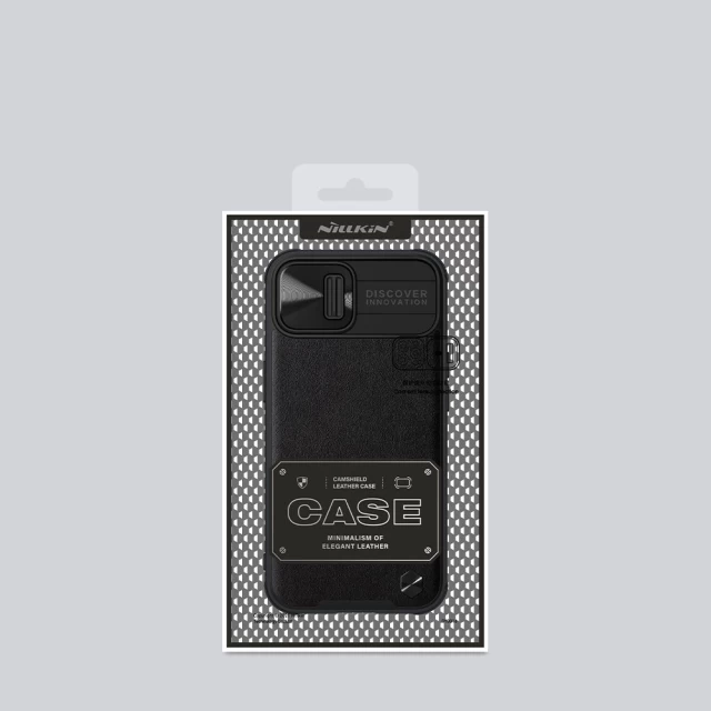 Чохол Nillkin CamShield Leather для iPhone 13 Black (6902048237285)