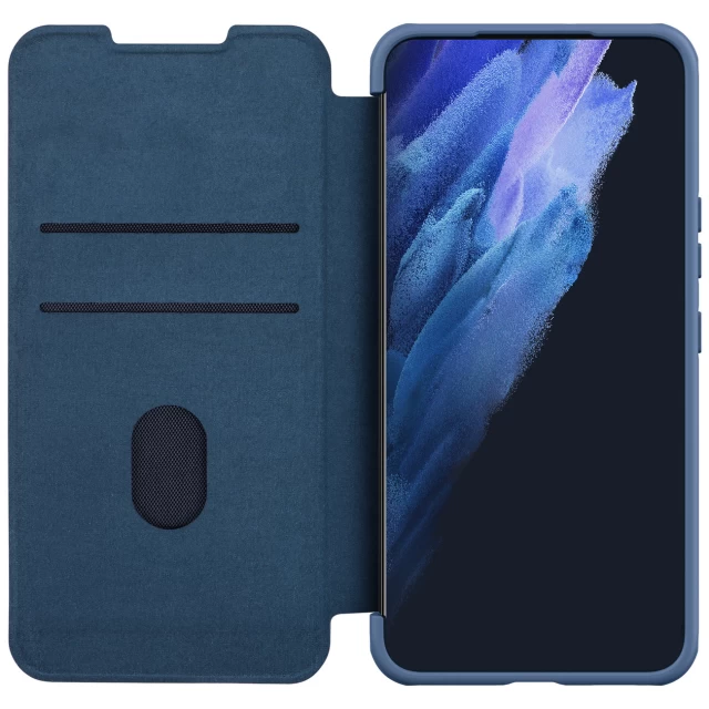 Чехол Nillkin Qin Cloth Pro Case для Samsung Galaxy S22 Blue (6902048240247)