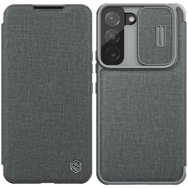 Чохол Nillkin Qin Cloth Pro Case для Samsung Galaxy S22 Grey (6902048240254)