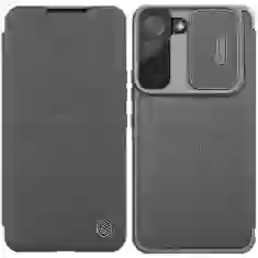 Чохол Nillkin Qin Cloth Pro Case для Samsung Galaxy S22 Grey (6902048240254)