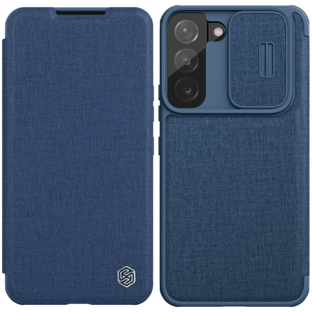 Чохол Nillkin Qin Cloth Pro Case для Samsung Galaxy S22 Plus Blue (6902048240285)