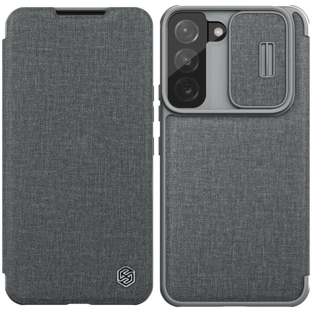 Чохол Nillkin Qin Cloth Pro Case для Samsung Galaxy S22 Plus Grey (6902048240292)