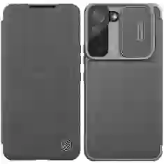 Чехол Nillkin Qin Cloth Pro Case для Samsung Galaxy S22 Plus Grey (6902048240292)