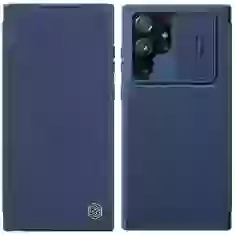Чехол Nillkin Qin Cloth Pro Case для Samsung Galaxy S22 Ultra Blue (6902048240322)