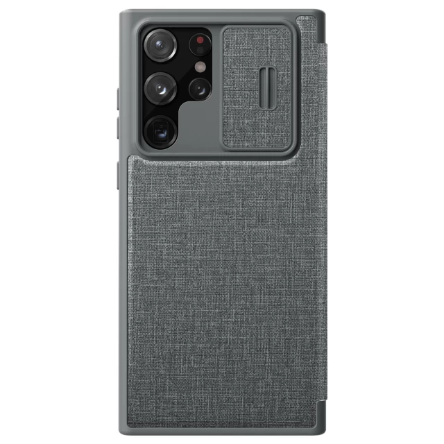 Чохол Nillkin Qin Cloth Pro Case для Samsung Galaxy S22 Ultra Grey (6902048240339)