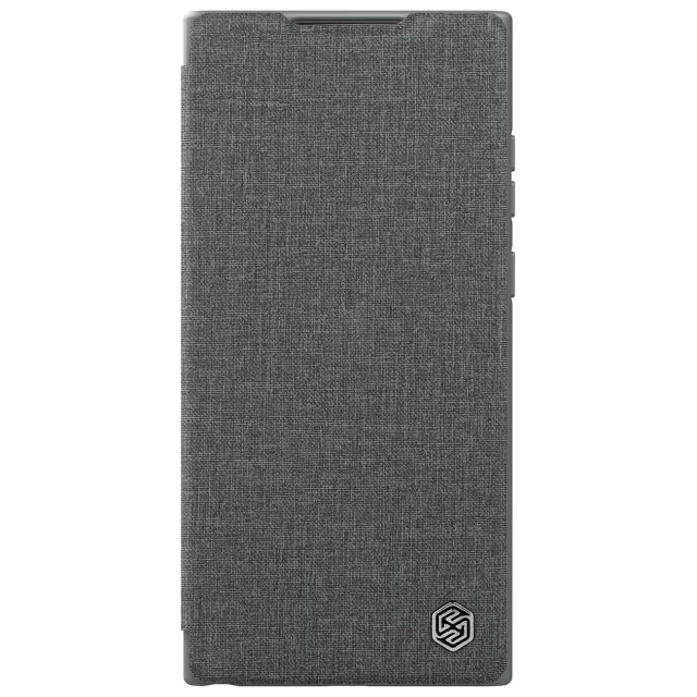 Чехол Nillkin Qin Cloth Pro Case для Samsung Galaxy S22 Ultra Grey (6902048240339)