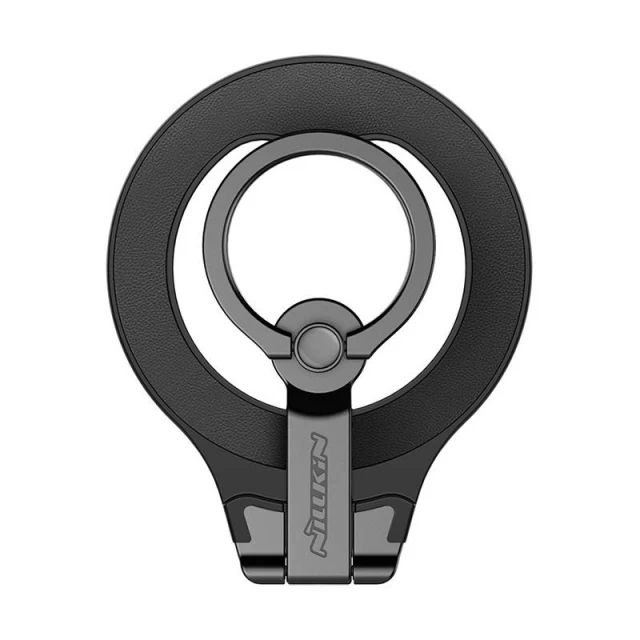 Магнитный держатель-кольцо Nillkin SnapGrip Black with MagSafe (6902048240414)