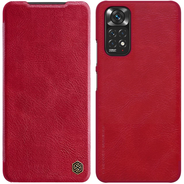 Чохол Nillkin Qin Leather для Xiaomi Redmi Note 11S/11 Red (6902048243361)