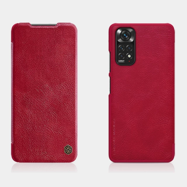 Чехол Nillkin Qin Leather для Xiaomi Redmi Note 11S/11 Red (6902048243361)