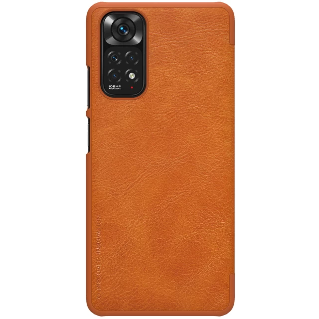 Чохол Nillkin Qin Leather для Xiaomi Redmi Note 11S/11 Brown (6902048243378)