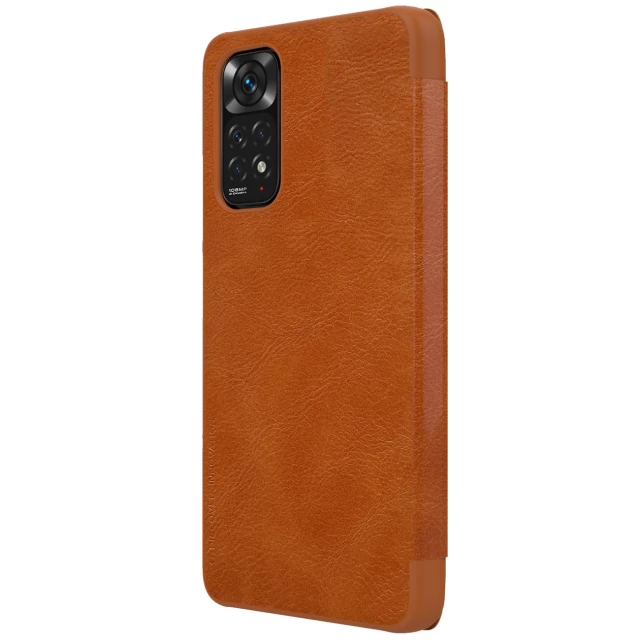 Чохол Nillkin Qin Leather для Xiaomi Redmi Note 11S/11 Brown (6902048243378)