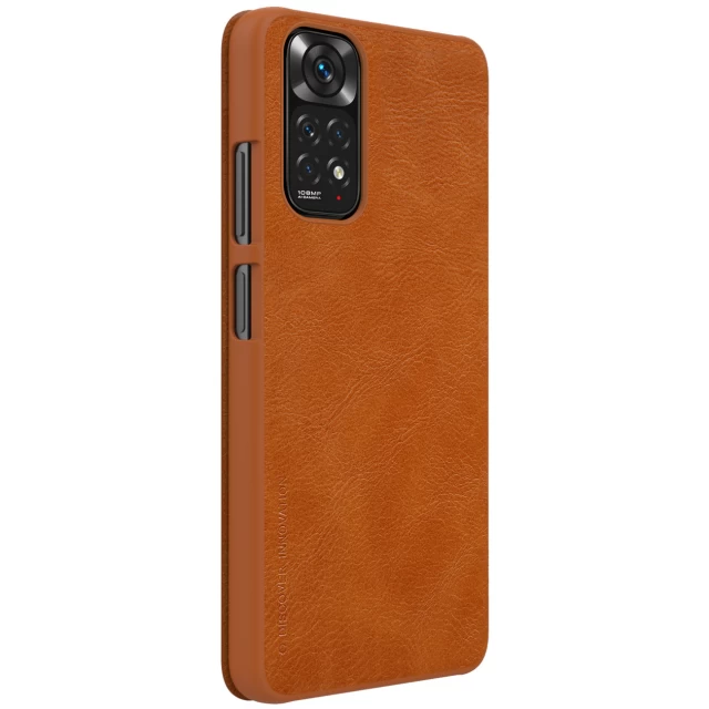 Чохол Nillkin Qin Leather для Xiaomi Redmi Note 11S/11 Brown (6902048243378)