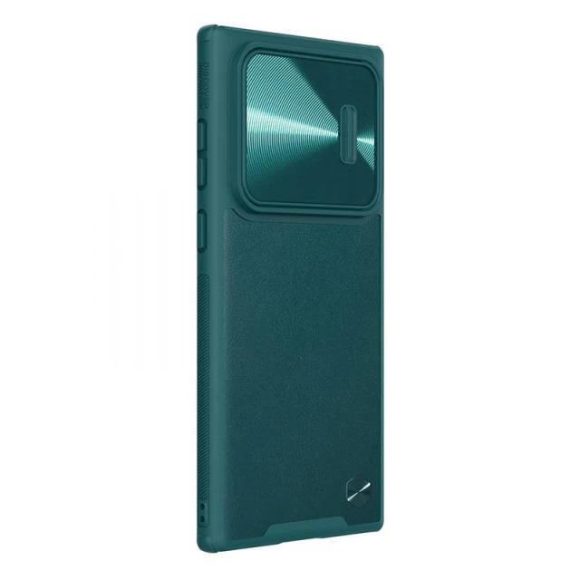 Чохол Nillkin CamShield Leather для Samsung Galaxy S22 Ultra (S908) Exuberant Green (6902048247574)